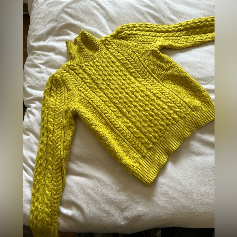 Ann Taylor cableknit turtleneck sweater